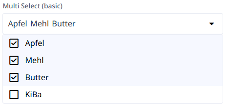Beispiel Select Multi Basic