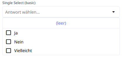 Beispiel Select Single Basic